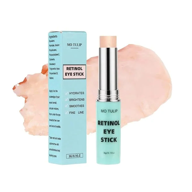 Retinol Eye Stick Balm, Retinol Eye Cream – Anti-Aging Formula Reduces Fine Lines, Dark Circles & Puffiness, Hydrates Deli...