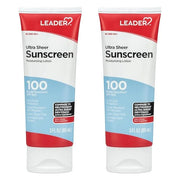 Leader Travel Sunscreen SPF 100+, Ultra Sheer Dry-Touch Water Resistant and Non-Greasy Lotion with Broad Spectrum SPF 100+...