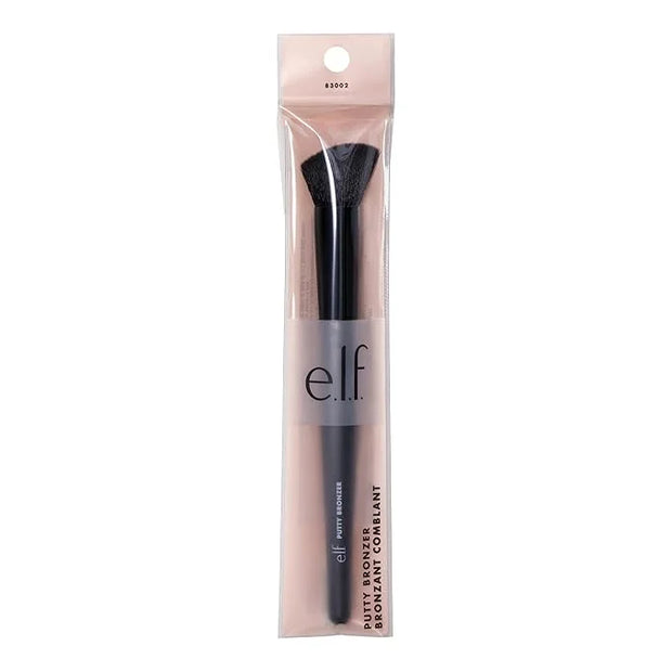 e.l.f. Putty Bronzer Brush, Angled Makeup Brush For Contour & Highlight, Made For The e.l.f. Putty Bronzer, Flawless Sanit...