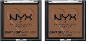 NYX PROFESSIONAL MAKEUP Can't Stop Won't Stop Mattifying Pressed Powder - Deep (Pack of 2) - Product Image
