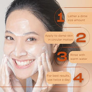 InstaNatural Vitamin C Cleanser Face Wash, Brightens and Reduces Signs of Aging, Fine Lines and Uneven Texture, with Cocon...