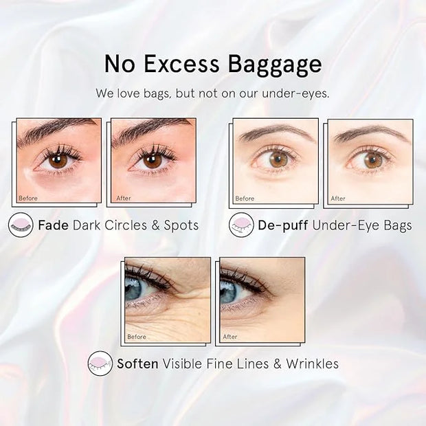 grace & stella Under Eye Patches with Peptides & Rice Extract - Firming Eye Masks for Dark Circles and Puffiness - Iridesc...