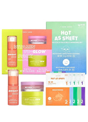 I Dew Care Korean Skin Care Set Trio - Vitamin To Glow Pack + Korean Sheet Mask Pack 5-Day Eye&Face Multi-masking Set - Ho...