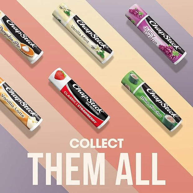 ChapStick Classic Strawberry Lip Balm Tube,