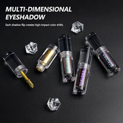 MAKI YIKA Glitter Eyeshadow Rose Pink Liquid Multichrome Eyeshadows Long Lasting, Metallic Chameleon Eye Shadow Smudgeproo...