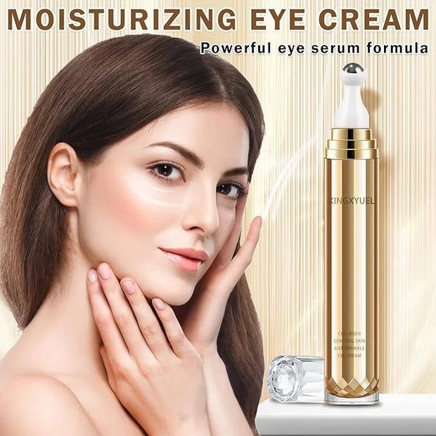 Eye Cream for Dark Circles Puffiness and Bags Eye Serum Eye Roller for Puffy Eyes Under Eye Cream for for Women Daily Skin...