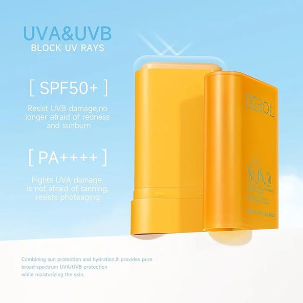 Sunscreen Stick for Face Spf50+ Sunblock Pa++++ Outdoor Water-Resistant Face & Body Solid Sunstick No Eye Irritation Trave...
