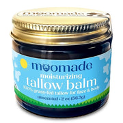 Organic Beef Tallow Balm with Rosehip Oil | Unscented 2 oz – Hand Made in USA 100% Grass-Fed Beef Tallow Moisturizer for F...