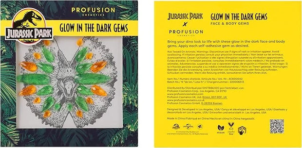 Profusion Cosmetics Jurassic Park Adventure Beauty Set - Experience the Thrills with the Jurassic Park Visitor Set - Face ...