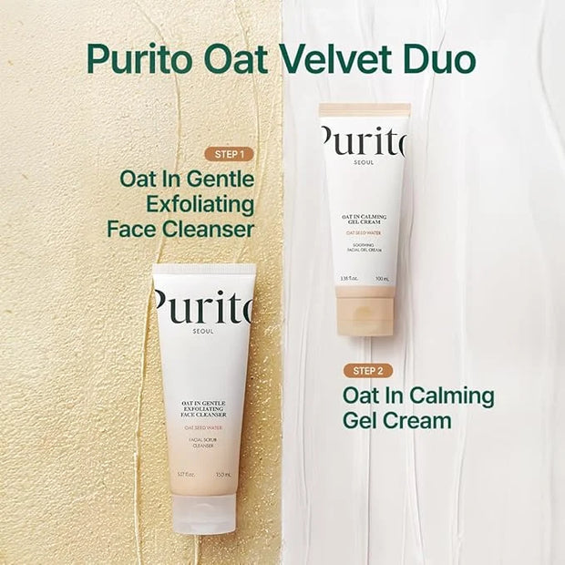 PURITO Oat In Calming Gel Cream, Oat Seed Water for Hydration & Soothing, Lightweight, Non-Sticky Moisturizer for Sensitiv...