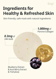 SNP [K Beauty Bird's Nest Aqua Eye Patch & 24K Gold Ampoule Sheet Mask - Product Image
