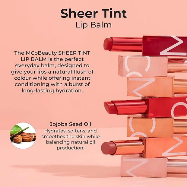 MCoBeauty Sheer Tint Lip Balm, Passion,