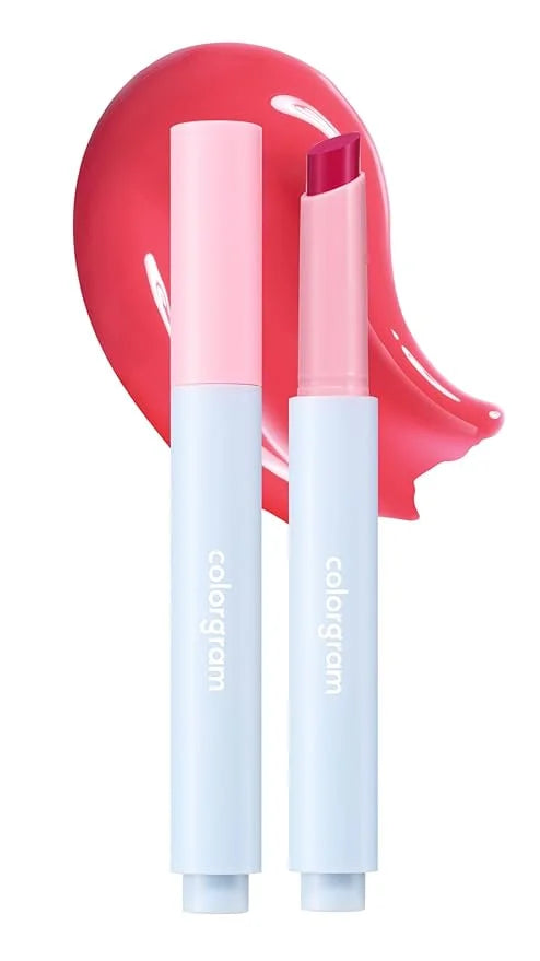 COLORGRAM Fruity Glass Stick 03 Pleasing Berry | Long-Lasting Juicy Lip Tint with Radiant, Glossy Finish | Melting Syrupy ...