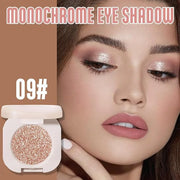 2Pcs Glitter Shimmer Sparkle Eyeshadow Palette Makeup, Light Brown Pearl White Glitter Shimmer Metallic Holographic Multic...