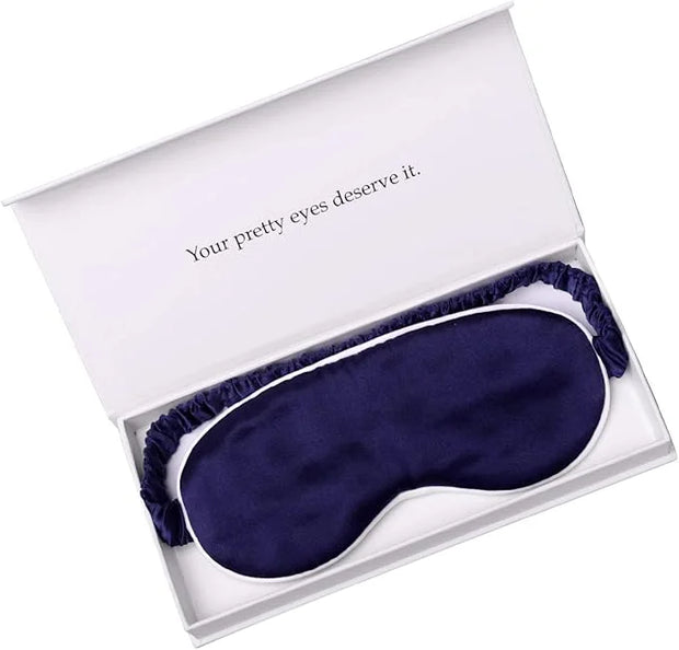 Silk Sleep Mask Light Blocking Luxury 100% Mulberry 19mm Silk Eye Mask Eye Cover Blindfold Ultra Soft Light & Comfy Anti A...