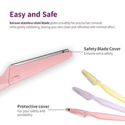 Dorco Tinkle Everglow, 12 Razors (4 Packs of 3), Eco-Friendly Dermaplaning Tool, Multipurpose Eyebrow Razor & Face Shaver ...