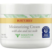 Burt's Bees Sensitive Moisturizing Cream, With Aloe Vera and Rice Milk, Face Moisturizer for Sensitive Skin, 98.8 Percent ...