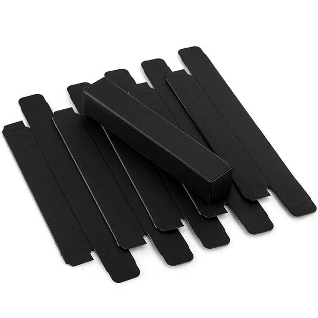 TOPZEA 118 Pack Lip Gloss Packaging Boxes, Kraft Paper Empty Lipgloss Packaging Cases Bulk Black Wrapping Box for Essentia...