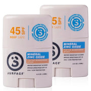 Surface Mineral Face Sunscreen Stick, Water Resistant, UVA/UVB Broad Spectrum, Fast Drying Protection, PABA Free - SPF 45 ...