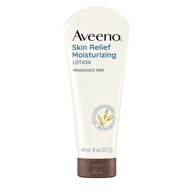 Aveeno Skin Relief Moisturizing Lotion for Very Dry Skin with Soothing Triple Oat & Shea Butter Formula, Dimethicone Skin ...