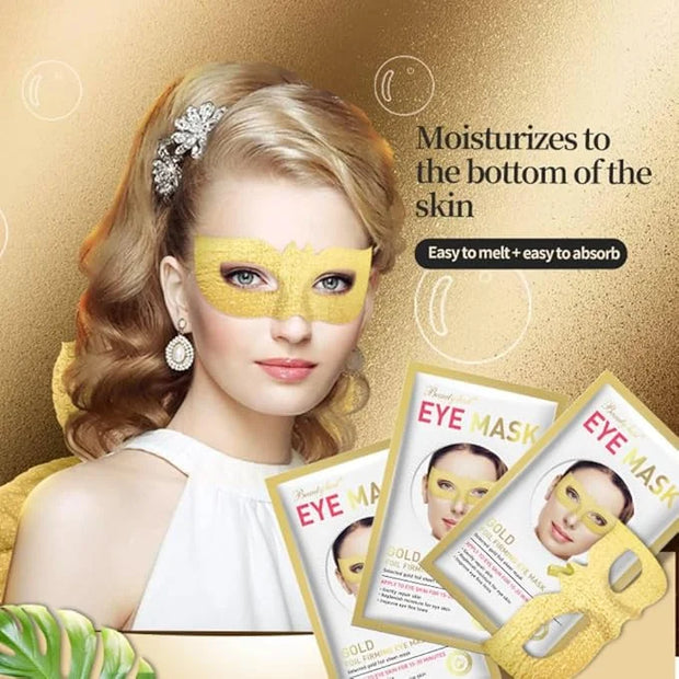 24 K Gold Eye Mask Puffy Eyes and Dark Circles Treatment Relieve Pressure and Reduce Wrinkles, Revitalize and Refresh Your...