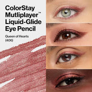 REVLON ColorStay Multiplayer Liquid-Glide Eye Pencil, Multi-Use Eye Makeup With Blending Brush, Blends Then Sets, Creamy T...
