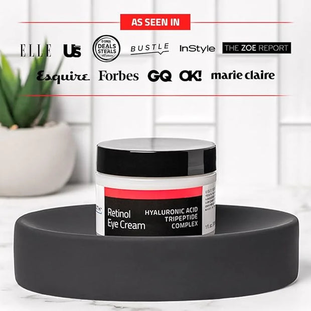 YEOUTH Retinol Eye Cream, Firming Under Eye Cream for Puffiness and Bags Under Eyes for Wrinkles and Dark Circles with Hya...