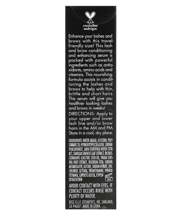 e.l.f. SKIN Enhancing Lash & Brow Serum Mini, Promotes Longer-Looking Lashes & Brows, Nourishing & Conditioning Formula, C...