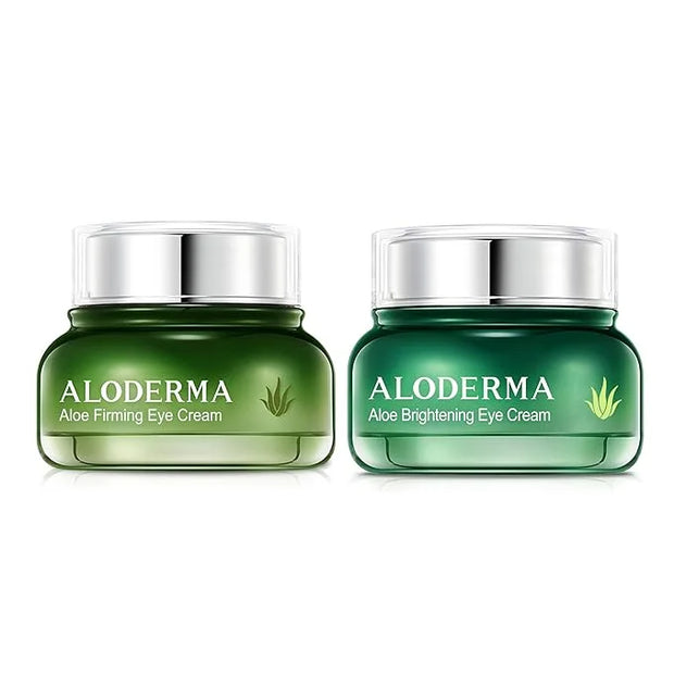 Aloderma Aloe Eye Cream Set, 2 pieces - Brightening Eye Cream, Firming Eye Cream - Product Image