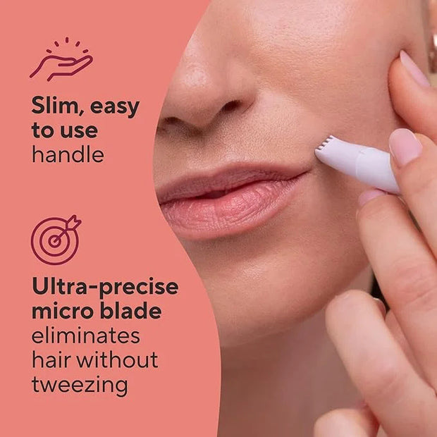 Finishing Touch Flawless Stray Hair Remover, Precise Micro-Blade Hair Removal Tool, Designed to Painlessly Cut Stray Hairs...