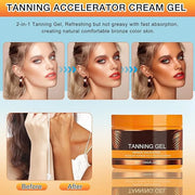 2Pcs Luxury Intensive Tanning Gel, Celyne Tanning Gel, Natural Tanning Accelerator Cream Gel, 5.29oz Celyne Tanning Cream,...