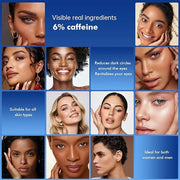 6% Caffeine Eye Cream for Dark Circles - Rapid Wrinkle Repair, Daily 1% Retinol & Hyaluronic Acid to Fight Fine Lines, Wri...