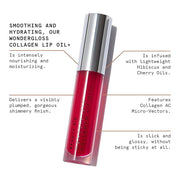 Beauty Pie Wondergloss Collagen Lip Oil + (Cherryo) – Hydrating, Plumping, Non-Sticky Gloss with Collagen AC Micro-Vectors...