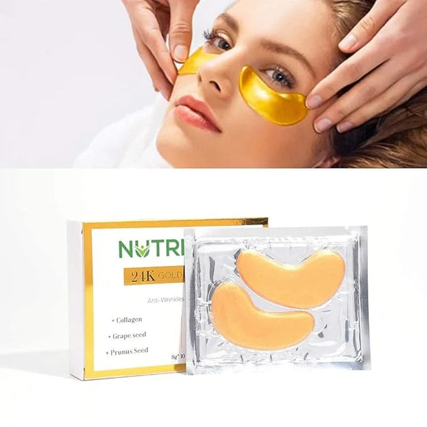 Under Eye Patches, 24K Gold Collagen Under Eye Mask Anti-Aging, Under Eye Treatment Mask for Puffy, Dark Circles, Wrinkles...