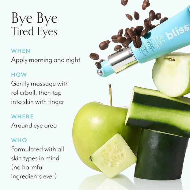 bliss Eye Do All Things Hydrating Eye Gel Depuff & Brighten Straight-from-the-Spa Paraben Free, Cruelty Free 0.7 fl oz - P...