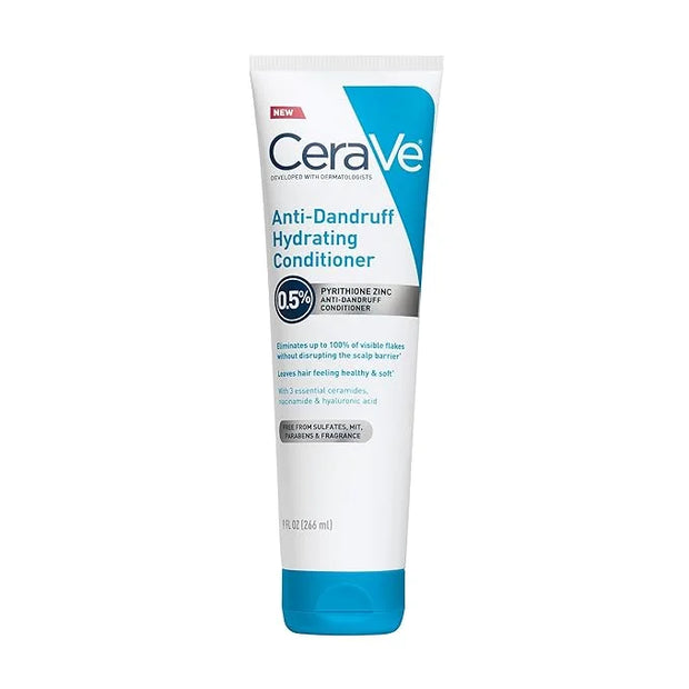 CeraVe Hydrating Anti Dandruff Conditioner, 0.5% Pyrithione Zinc Dandruff Treatment With Ceramides, Hyaluronic Acid & Niac...