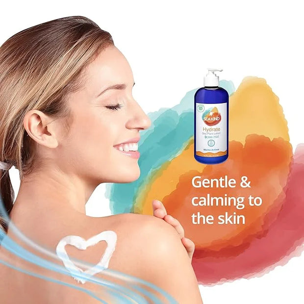 All Natural Hydrate Sea Mist Sea Plant Hand and Body Lotion for Women and Men, Essential Oil Scent, 16 Fl Oz, Non Comedoge...