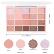 20Colors Nude Pink Brown Basics Matte Eyeshadow Palette,Eye Shadow Travel Makeup Palette all in one Long Lasting Waterproo...