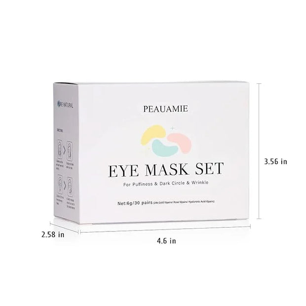 Under Eye Patches Gold and Hyaluronic Acid for puffy eyes,Rose Eye Masks for Dark Circles and Puffiness skin care Smooth W...