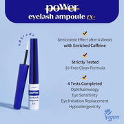 ETUDE Power Eyelash Ampoule 1+1 Set, Lash and Brow Treatment, Caffeine-Infused, Ultra Slim Tip, Lash Booster, Korean Makeu...