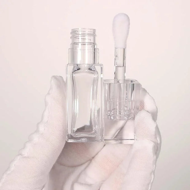 COSIDEA 18pcs Empty 6ml Square Clear PETG lip gloss tubes big deo foot wand lipgloss tube container for lip oil - Product ...