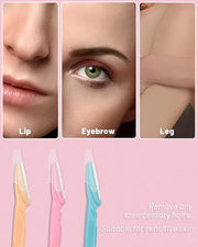 Eyebrow Razor for Women, 120 Pcs Dermaplaning Tool for Face Professional, Face Razor for Women Facial Hair Remover - Produ...