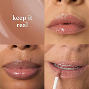 Julep So Plush Plumping Lip Gloss - Keep It Real - High-Shine Hydrating Lightweight Lip Color - Non-Sticky Formula - Vitam...