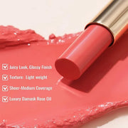 Oulac Moisturizing Shine Lipstick For Women Christmas Set 2PCS, 2 in 1 Tinted Lip Balm for Winter, Hydrated Juicy and Glos...