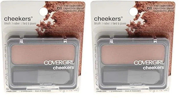 COVERGIRL Cheekers Blendable Powder Blush Iced Cappuccino, .12 oz (packaging may vary), 1 Count (Pack of 2) - Product Image