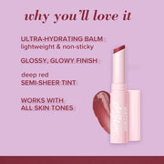 Burts Bees Gloss and Glow Glossy Balm, 100% Natural Origin, Wine Wednesday, 1 Tube, Pack of 2 - Product Image