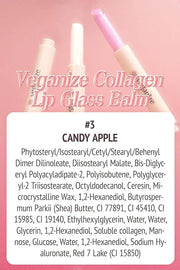SELF BEAUTY Veganize Collagen Lip Glass Balm | Hydrating Lip Balm in 9 Vibrant Colors | Moisturizing Lip Care Infused with...