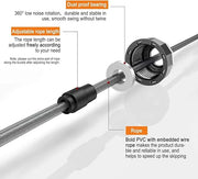 Skipping Rope with Ball Bearings Rapid Speed Adjustable 6â€ Memory - Product Image