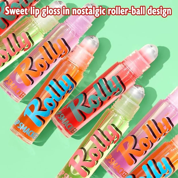 Lip Smacker Rolly Lip Gloss, Classic Roller-Ball Design for a Cooling Sensation, Hydrating & Moisturizing Shine - Peach - ...