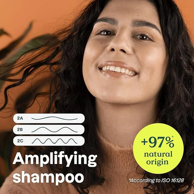 ATTITUDE Amplifying Shampoo for Curly Hair with Coconut Oil, EWG Verified, Vegan and Naturally Derived Ingredients, 2a, 2b...